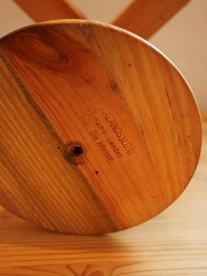 Smålandsslöjd Värnamo , Stig Johnsson<br>ウッド キャンドルホルダー <br>1970's , Sweden <br>大阪店 - ヴィンテージ SHARK ATTACK