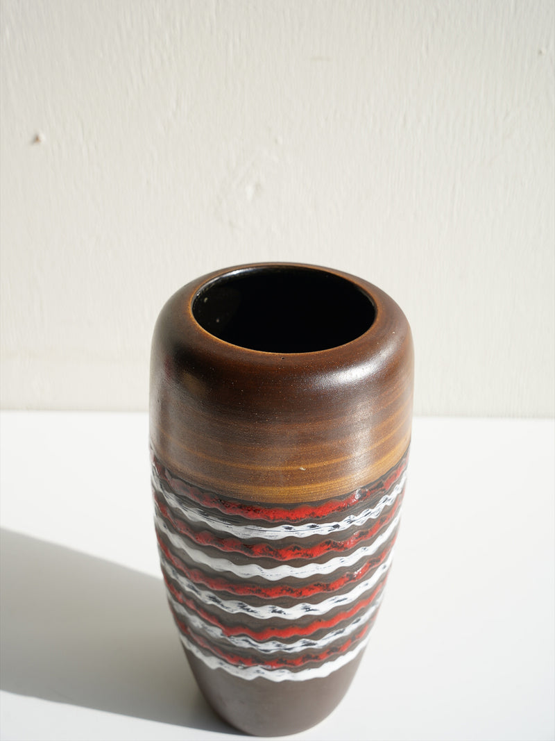 Dümler & Breiden 166/20 <br> Fat Lava <br>セラミック フラワーベース <br>1960's , West Germany <br>大阪店