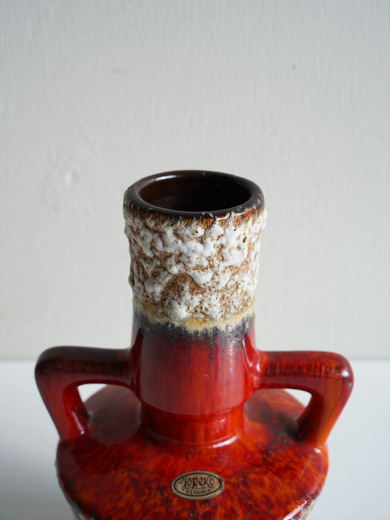 Jopeko 1818 <br>Fat Lava <br>セラミック フラワーベース <br>1970's , West Germany <br>大阪店 - ヴィンテージ SHARK ATTACK