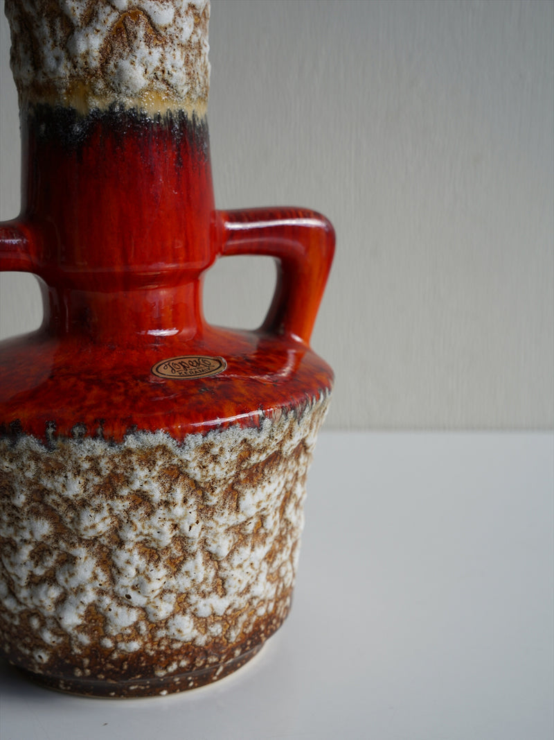 Jopeko 1818 <br>Fat Lava <br>セラミック フラワーベース <br>1970's , West Germany <br>大阪店 - ヴィンテージ SHARK ATTACK