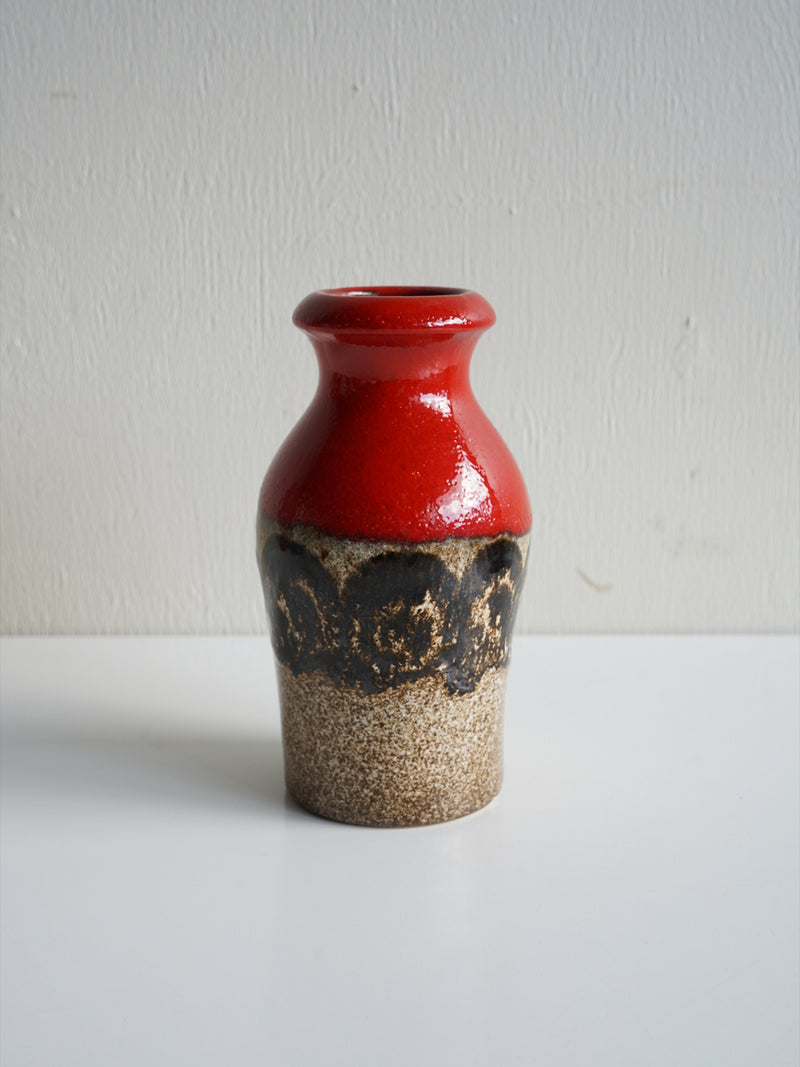 Scheurich 523/18 <br>Fat Lava <br>セラミック フラワーベース <br>1970's , West Germany <br>大阪店 - ヴィンテージ SHARK ATTACK