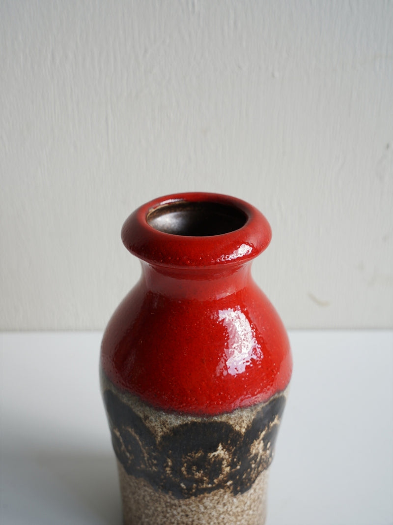 Scheurich 523/18 <br>Fat Lava <br>セラミック フラワーベース <br>1970's , West Germany <br>大阪店 - ヴィンテージ SHARK ATTACK