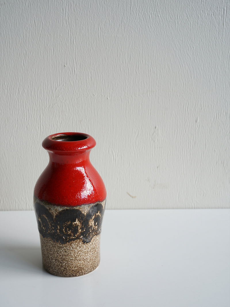 Scheurich 523/18 <br>Fat Lava <br>セラミック フラワーベース <br>1970's , West Germany <br>大阪店 - ヴィンテージ SHARK ATTACK