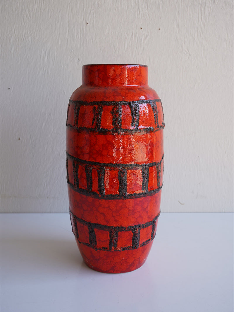 Scheurich 553/38 <br>Fat Lava <br>セラミック フラワーベース <br>1960's , West Germany <br>大阪店