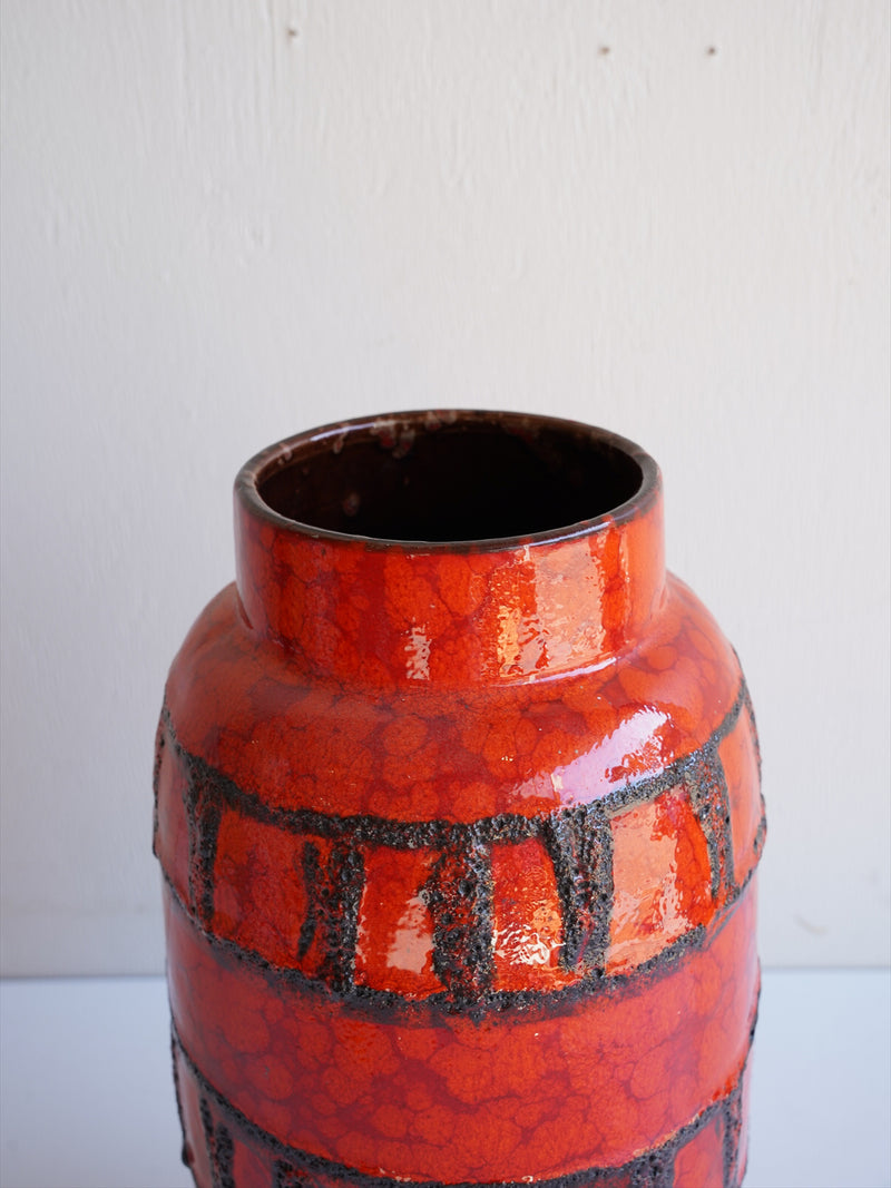 Scheurich 553/38 <br>Fat Lava <br>セラミック フラワーベース <br>1960's , West Germany <br>大阪店