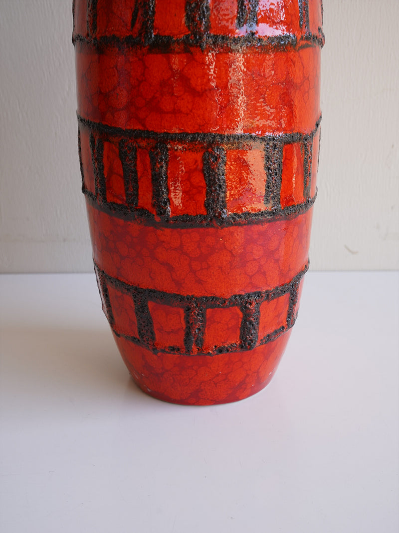 Scheurich 553/38 <br>Fat Lava <br>セラミック フラワーベース <br>1960's , West Germany <br>大阪店