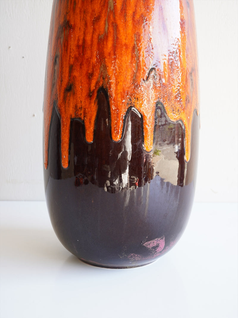 Scheurich 284/47 <br>Fat Lava <br>セラミック フラワーベース <br>1970's , West Germany <br>大阪店