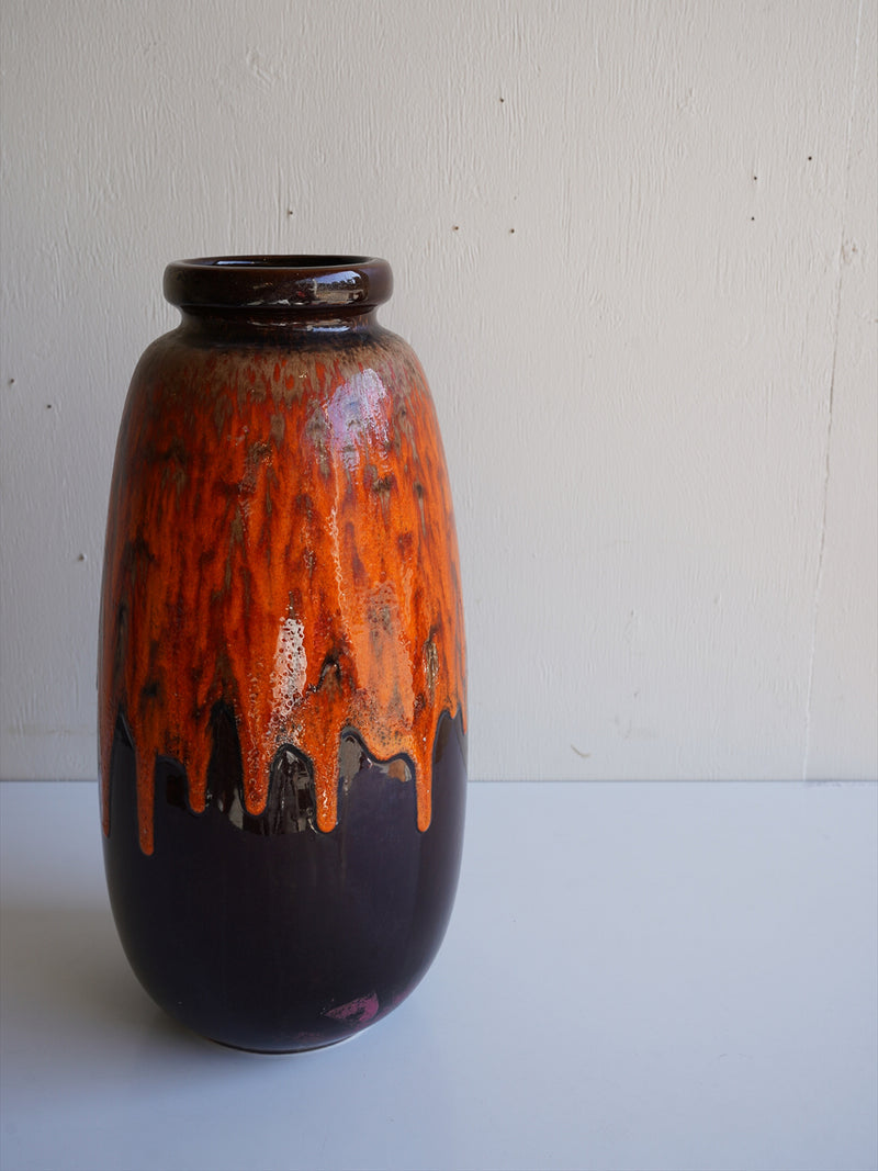 Scheurich 284/47 <br>Fat Lava <br>セラミック フラワーベース <br>1970's , West Germany <br>大阪店