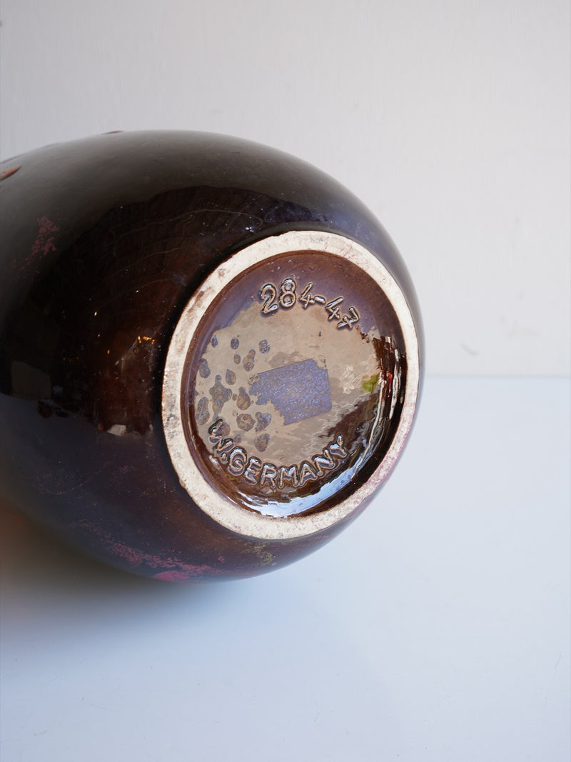 Scheurich 284/47 <br>Fat Lava <br>セラミック フラワーベース <br>1970's , West Germany <br>大阪店