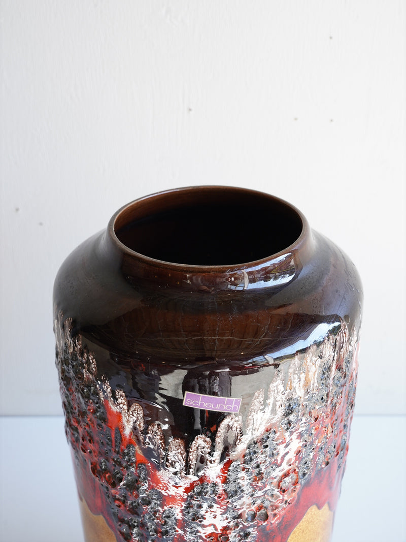 Scheurich 517/50 <br>Fat Lava <br>セラミック フラワーベース <br>1970's , West Germany <br>大阪店