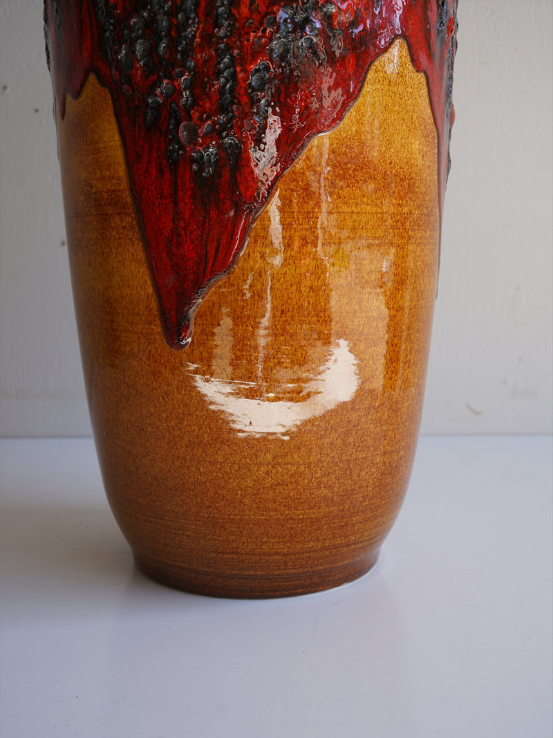 Scheurich 517/50 <br>Fat Lava <br>セラミック フラワーベース <br>1970's , West Germany <br>大阪店