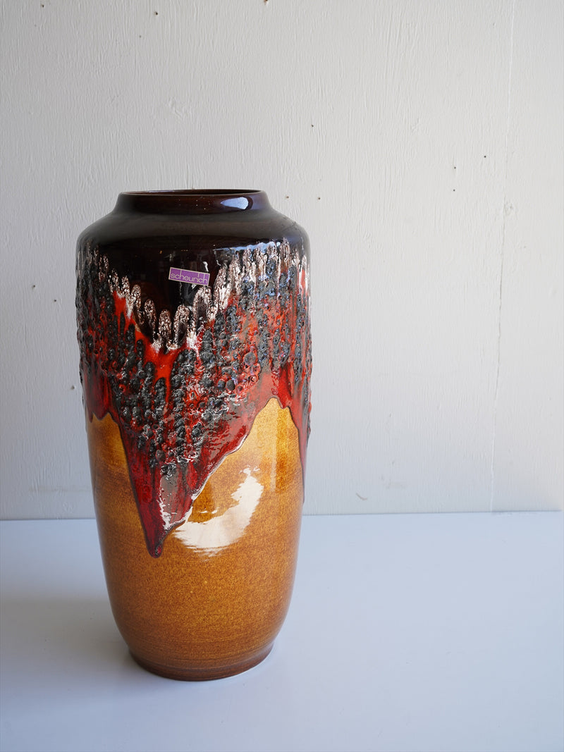 Scheurich 517/50 <br>Fat Lava <br>セラミック フラワーベース <br>1970's , West Germany <br>大阪店