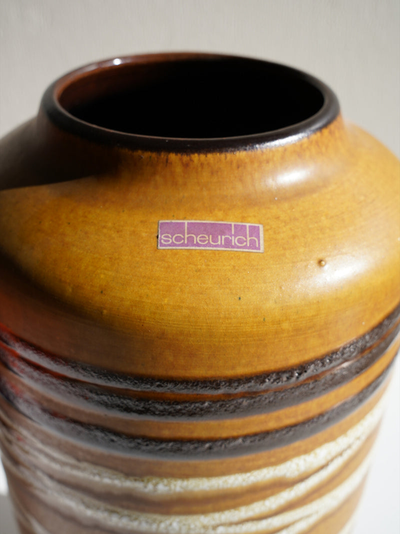 Scheurich 517/45 <br>セラミック フラワーベース <br>1970's , West Germany <br>大阪店