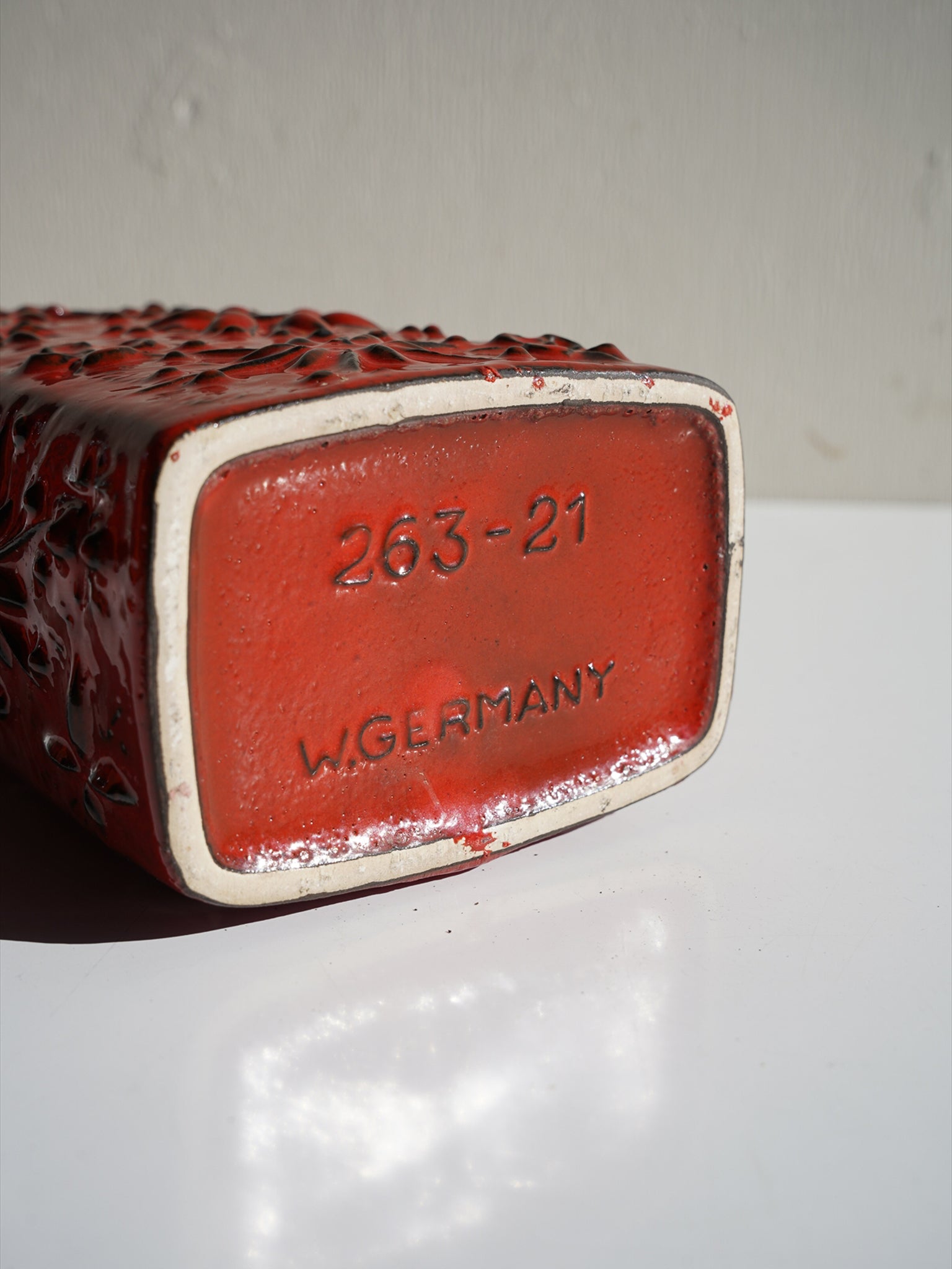 Scheurich 263/21 - Fat Lava - セラミック フラワーベース - 1960's , West Germany - 大阪店