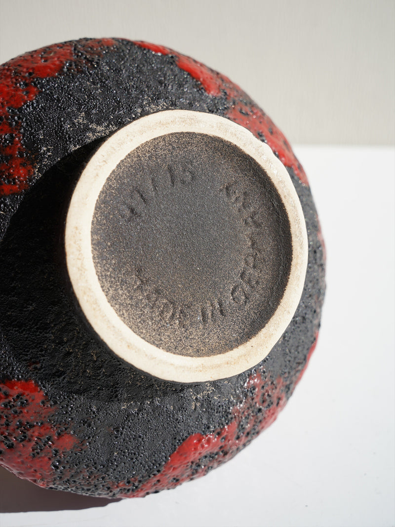 Jopeko 74/15 <br>Fat Lava <br>セラミック フラワーベース <br>1970's , West Germany <br>大阪店