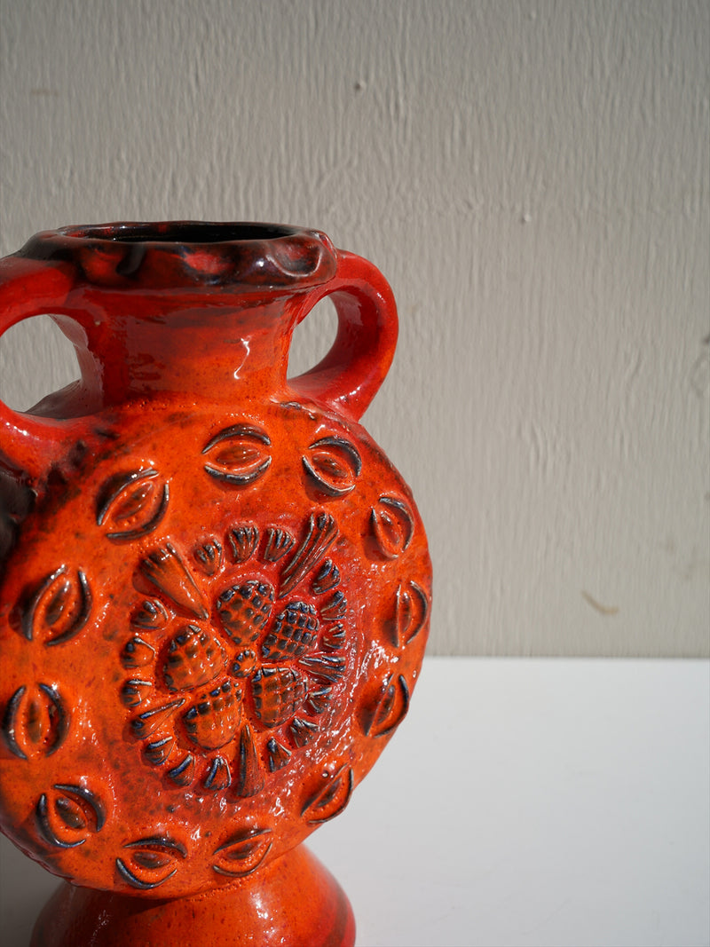 Dümler & Breiden <br> Fat Lava <br>セラミック フラワーベース <br>1971 , West Germany <br>大阪店