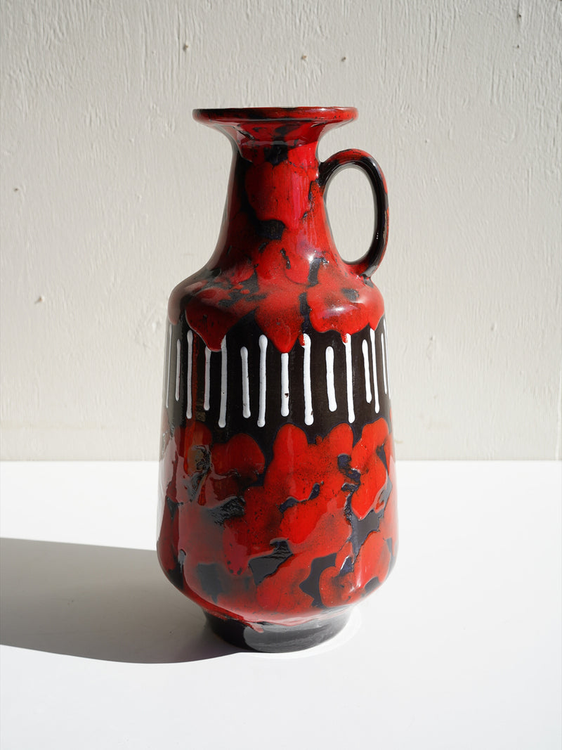 Ilkra Keramik <br>Fat Lava <br>セラミック フラワーベース <br>1960's-1970's , West Germany <br>大阪店