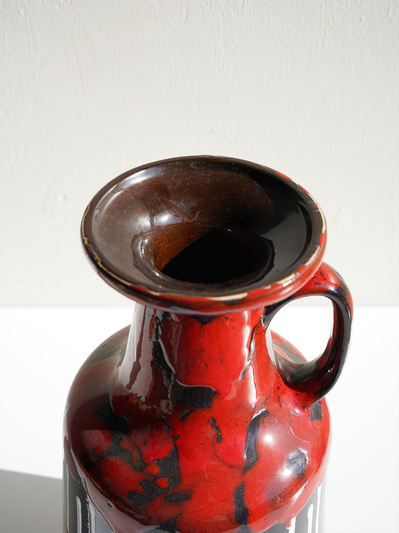 Ilkra Keramik <br>Fat Lava <br>セラミック フラワーベース <br>1960's-1970's , West Germany <br>大阪店