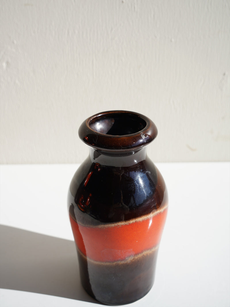 Scheurich 523/18 <br>セラミック フラワーベース <br>1960's-1970's , West Germany <br>大阪店