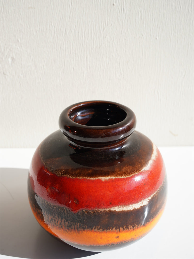 Scheurich 284/15 <br>Fat Lava <br>セラミック フラワーベース <br>1970's , West Germany <br>大阪店