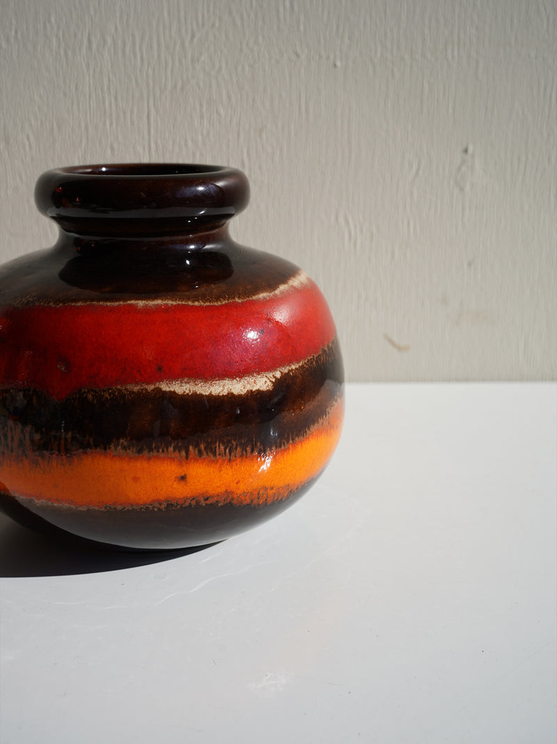 Scheurich 284/15 <br>Fat Lava <br>セラミック フラワーベース <br>1970's , West Germany <br>大阪店