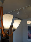 Dřevo Humpolec <br>6灯 ガラス シャンデリア <br>1950's-1960's , Czechoslovakia <br>大阪店