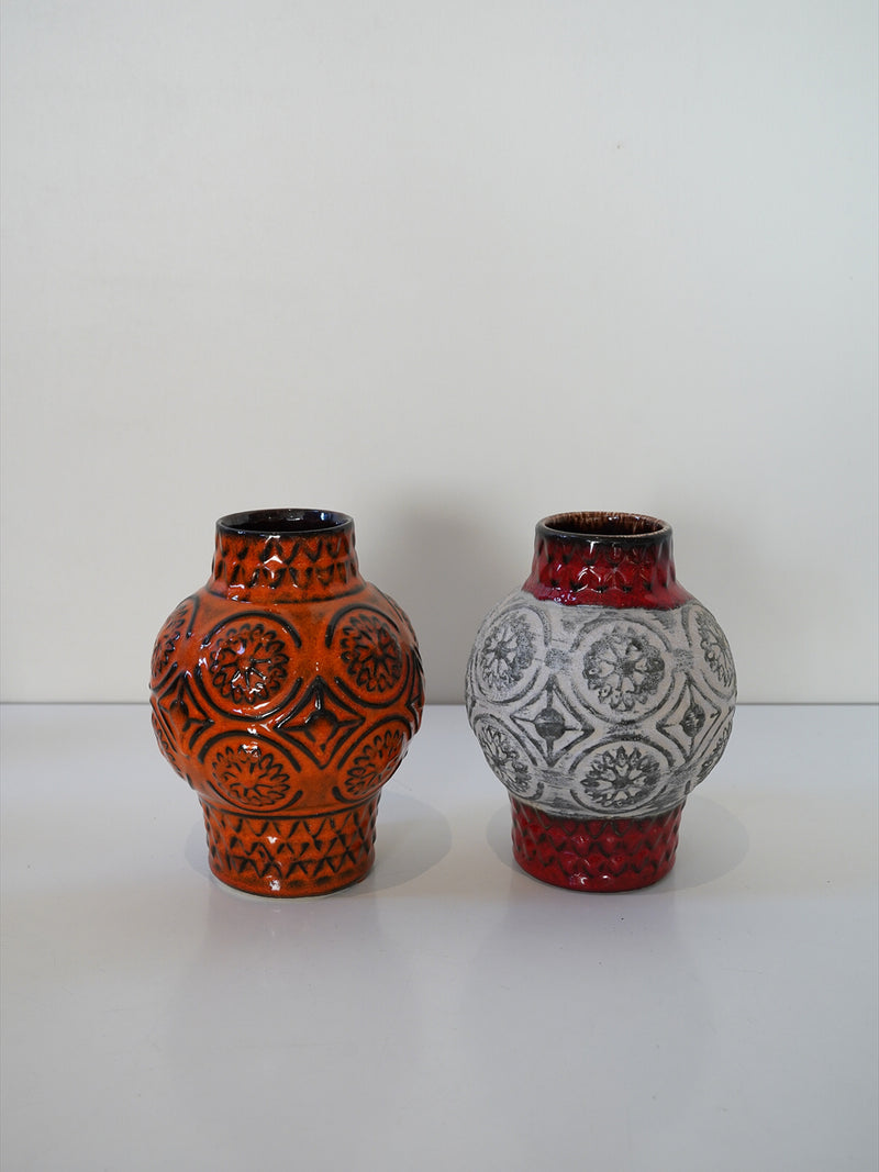 Bay Keramik 62/17 <br>Fat Lava <br>セラミック フラワーベース <br>1960's-1970's , West Germany <br>大阪店