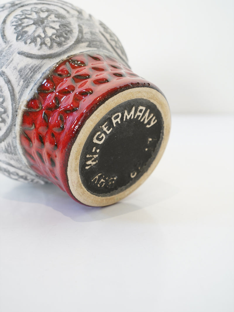 Bay Keramik 62/17 <br>Fat Lava <br>セラミック フラワーベース <br>1960's-1970's , West Germany <br>大阪店