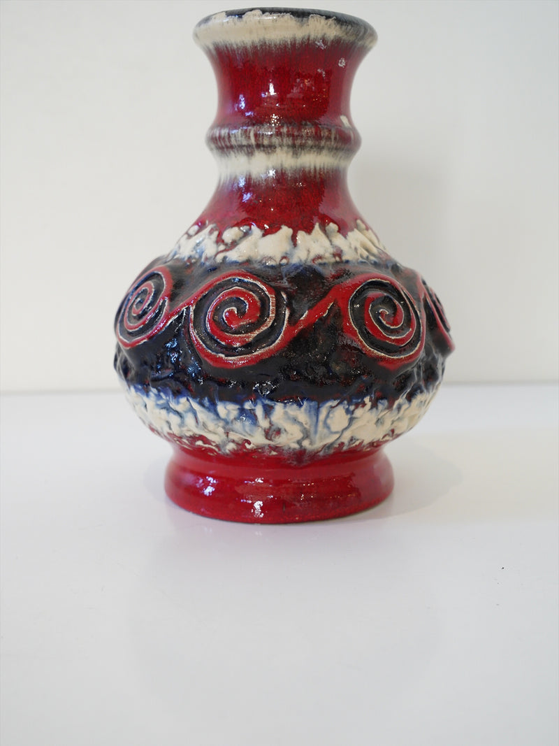 Jasba Keramik 1387/18 <br>Fat Lava <br>セラミック フラワーベース <br>1960's , West Germany <br>大阪店