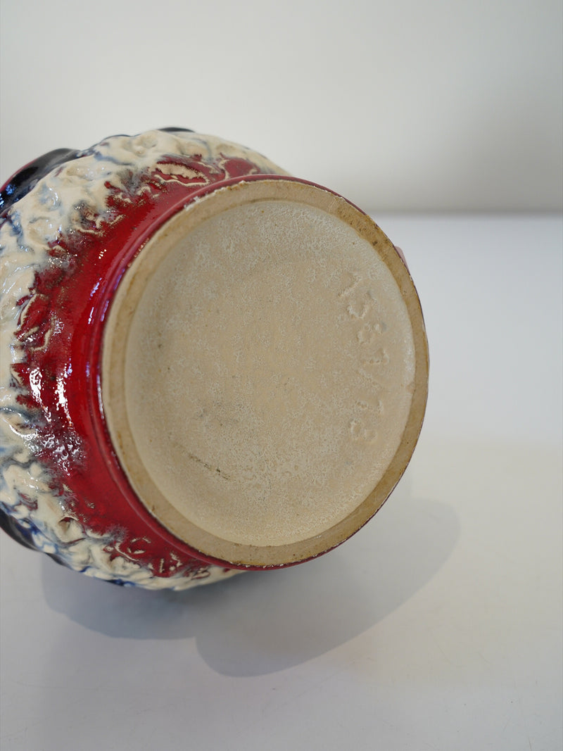 Jasba Keramik 1387/18 <br>Fat Lava <br>セラミック フラワーベース <br>1960's , West Germany <br>大阪店