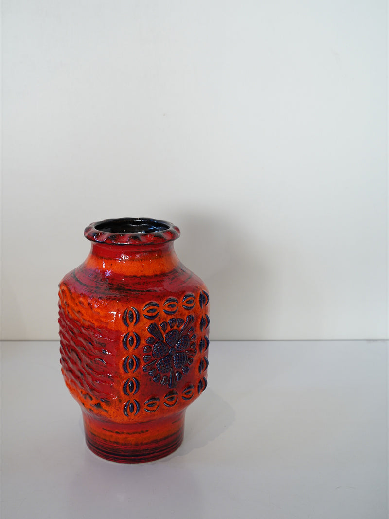 Dümler & Breiden , RELIEF , 73/25 <br>Fat Lava <br>セラミック フラワーベース <br>1970's , West Germany <br>大阪店