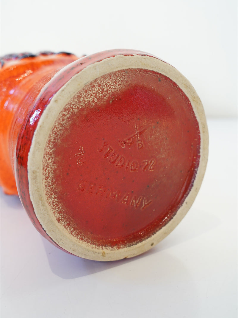 Dümler & Breiden , STUDIO 72 <br>Fat Lava <br>セラミック フラワーベース <br>1970's , West Germany <br>大阪店