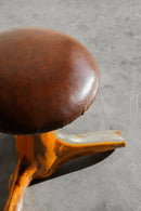 レザー×ウッドスツール(C)<br>ヴィンテージ<br>大阪店 - ヴィンテージ SHARK ATTACK