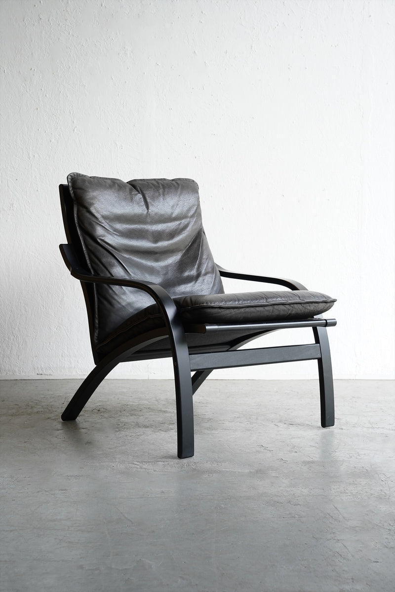 60's - 70's [Mogens Hansen] 1P Leather Lounge Chair Vintage Osaka Store 