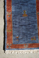 ラグ・ギャッベ 133×71(cm) <br>大阪店 - ヴィンテージ SHARK ATTACK