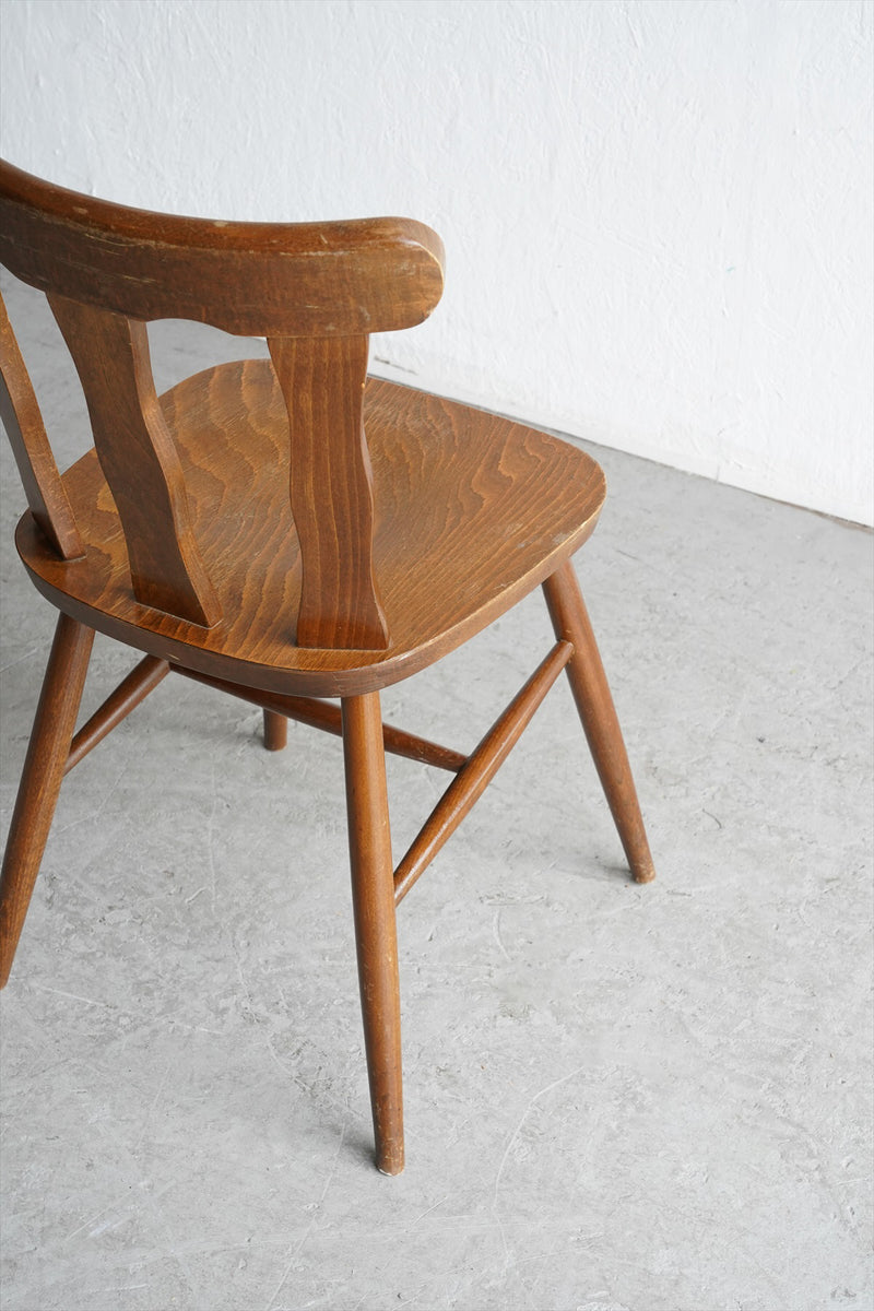 Teak wood dining chair vintage Yamato store