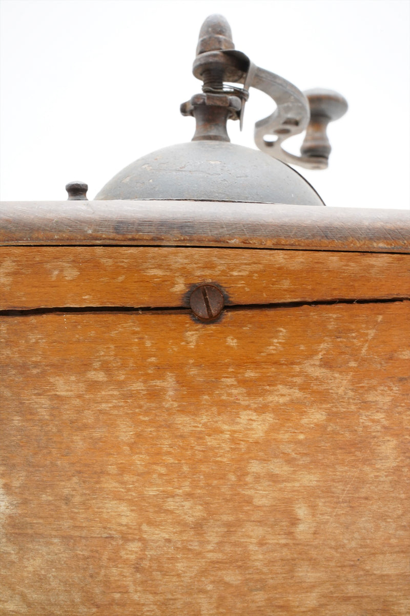 Early 1900s French Coulaux coffee grinder (coffee mill) object<br> vintage osaka store