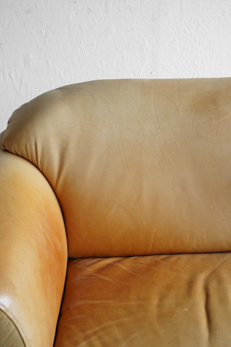 leather threesome sofa vintage<br> Yamato store