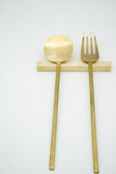 KUMIJI<br>カトラリーレスト 角-砂肌 <br>/真鍮 <br>/reload店 - ヴィンテージ SHARK ATTACK