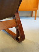 Rybo Rykken , Elsa & Nordahl Solheim <br> レザー ラウンジチェア <br> 1970’s , Norway <br> 大阪店