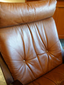 Rybo Rykken , Elsa & Nordahl Solheim <br> レザー ラウンジチェア <br> 1970’s , Norway <br> 大阪店