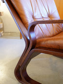 Rybo Rykken , Elsa & Nordahl Solheim <br> レザー ラウンジチェア <br> 1970’s , Norway <br> 大阪店