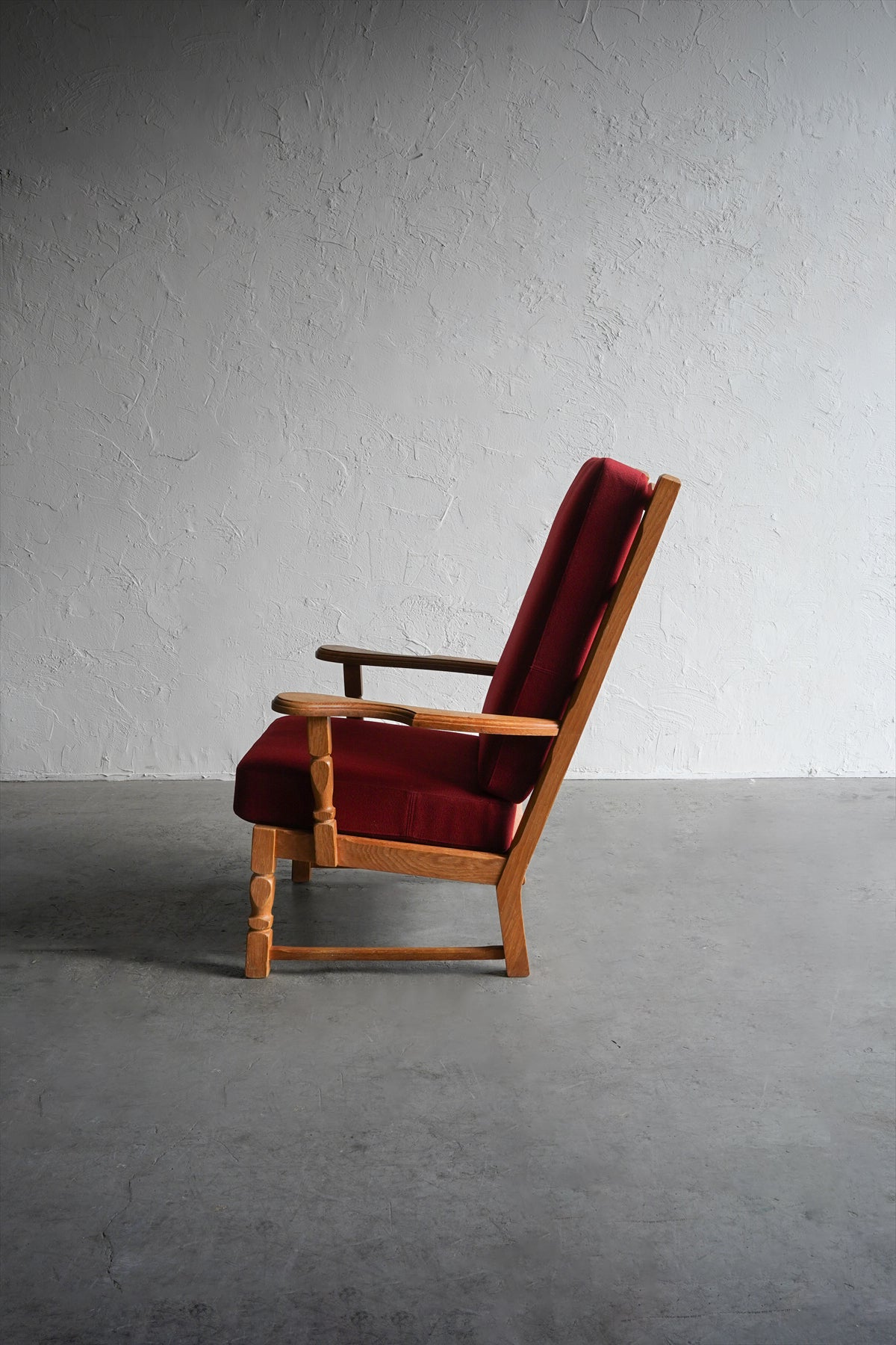 ヴィンテージ ハイバック ラウンジチェア ファブリック×総柄 ヴィンテージ ハイバック ラウンジチェア ファブリック×総柄 ウッド