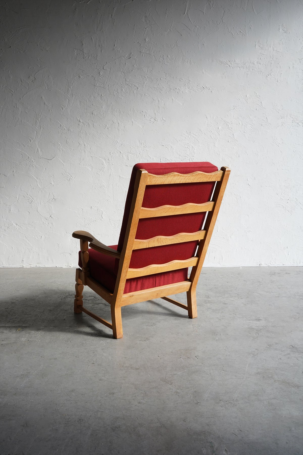 【良品】ヴィンテージ ラウンジチェア リラックスチェア ウッド×ファブリック ラウンジチェアヴィンテージ大阪店