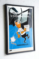 France ウォールポスター<br>ヴィンテージ <br> 大阪店・大和店 - ヴィンテージ SHARK ATTACK