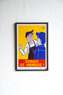 France ウォールポスター<br>ヴィンテージ <br> 大阪店・大和店 - ヴィンテージ SHARK ATTACK