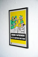 France ウォールポスター<br>ヴィンテージ <br> 大阪店・大和店 - ヴィンテージ SHARK ATTACK