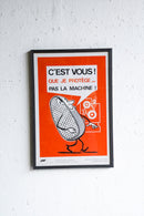 France ウォールポスター<br>ヴィンテージ <br> 大阪店・大和店・cerote antiques - ヴィンテージ SHARK ATTACK