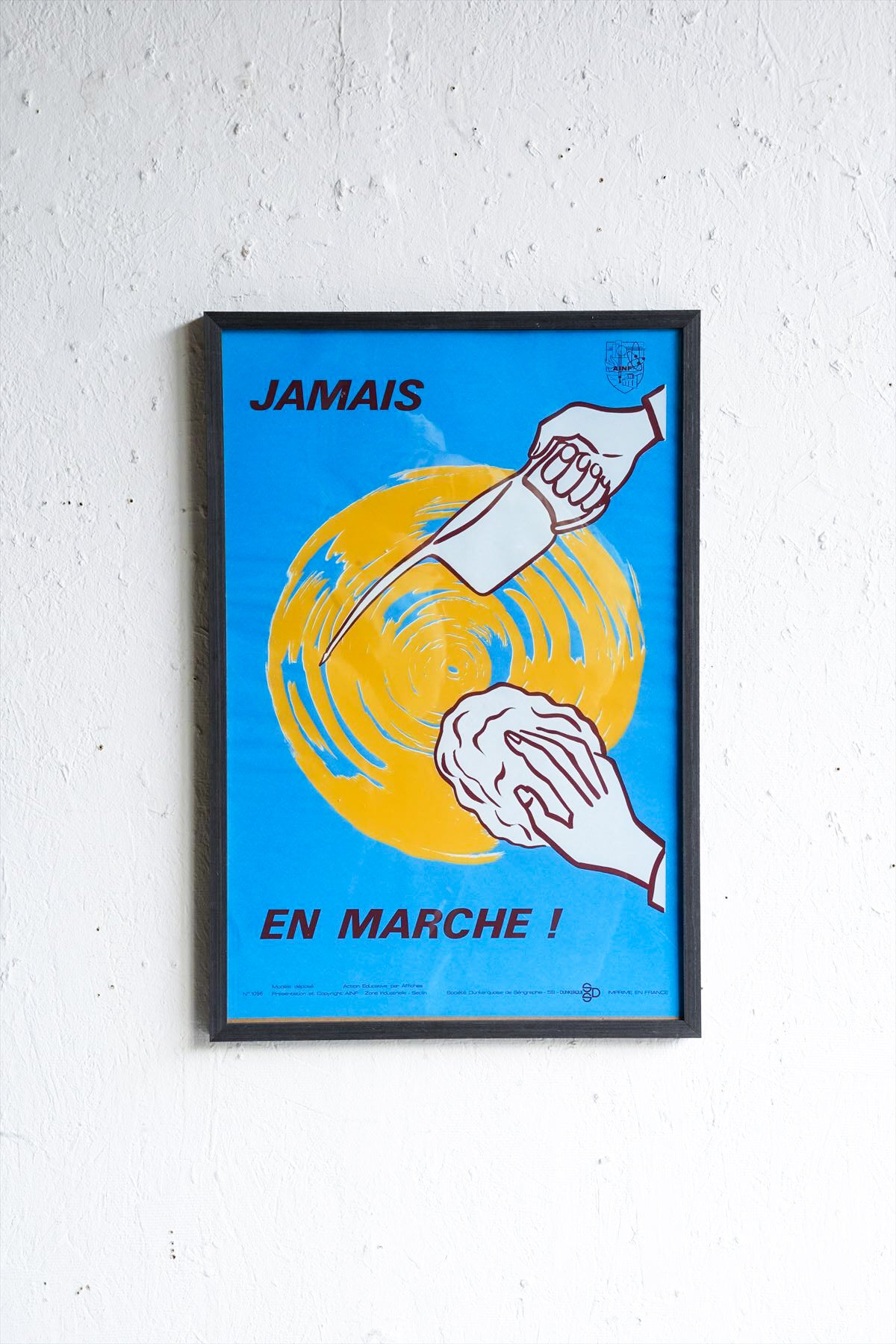 France ウォールポスター<br>ヴィンテージ <br> 大阪店・大和店・cerote antiques - ヴィンテージ SHARK ATTACK