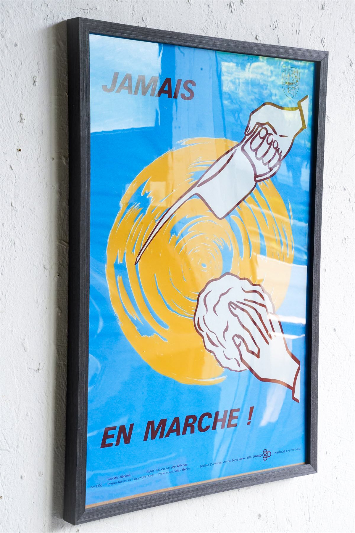 France ウォールポスター<br>ヴィンテージ <br> 大阪店・大和店・cerote antiques - ヴィンテージ SHARK ATTACK